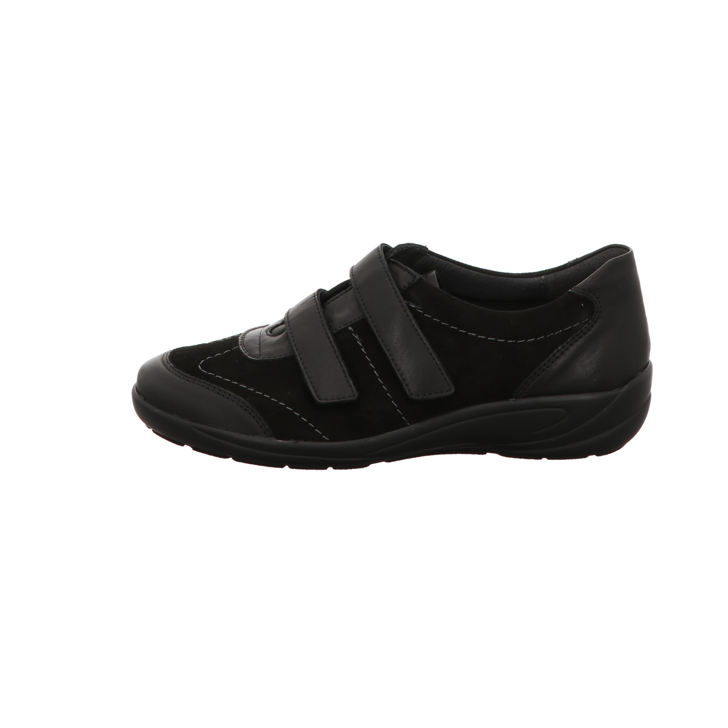Semler Damen Slipper bequem Birgit in schwarz