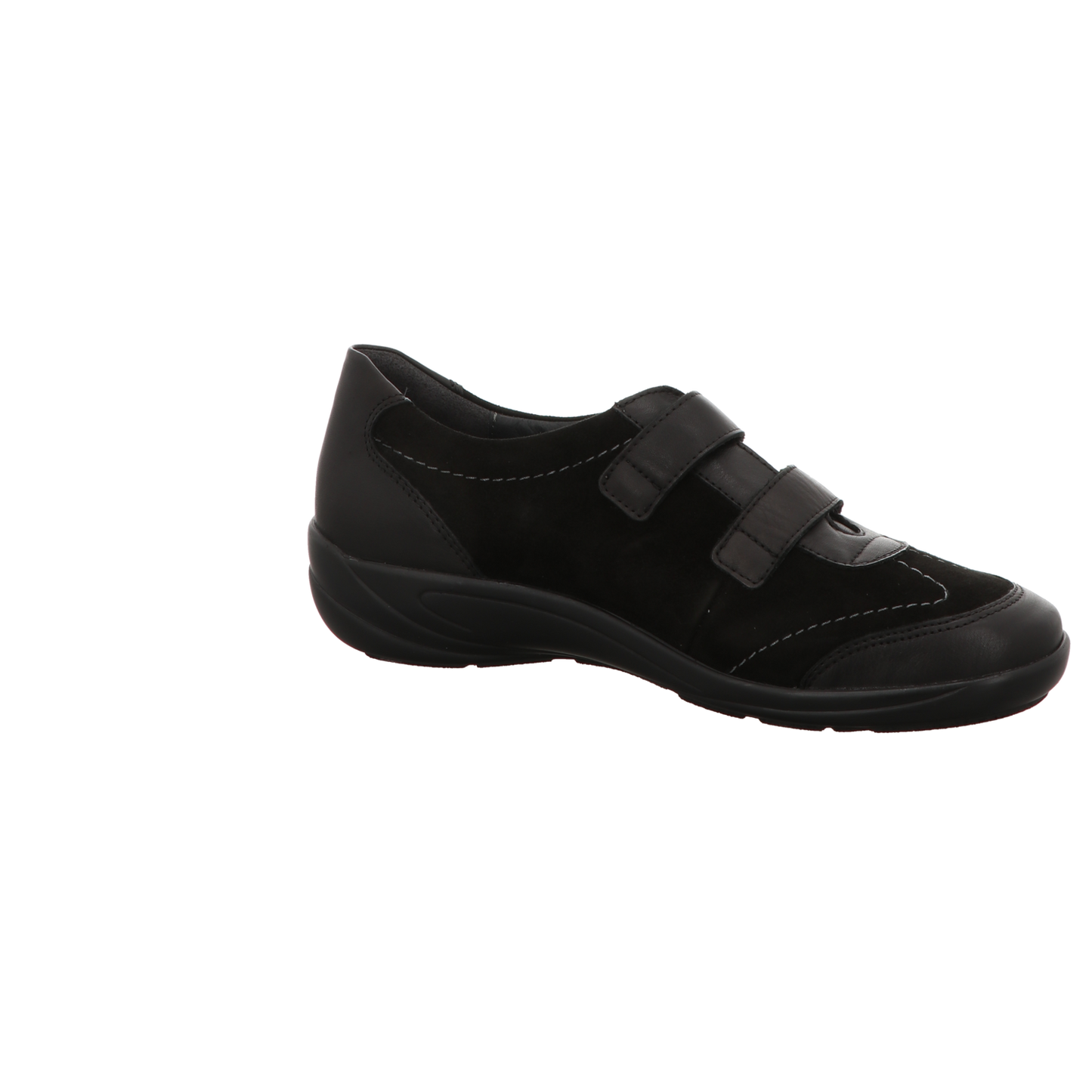 Semler Damen Slipper bequem Birgit in schwarz