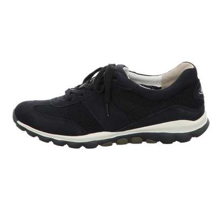 Gabor Damen Schnürschuh bequem Rolling Soft in dunkelblau