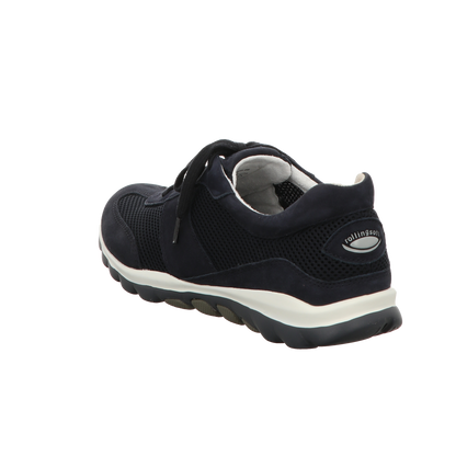 Gabor Damen Schnürschuh bequem Rolling Soft in dunkelblau