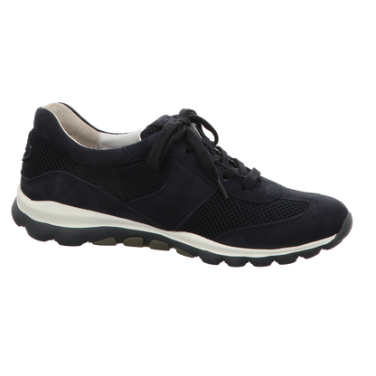 Gabor Damen Schnürschuh bequem Rolling Soft in dunkelblau