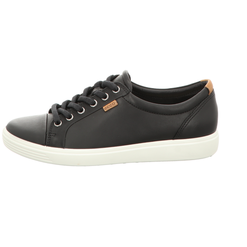 Ecco Damen Schnürschuh Soft 2.0 in schwarz