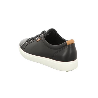 Ecco Damen Schnürschuh Soft 2.0 in schwarz