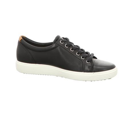 Ecco Damen Schnürschuh Soft 2.0 in schwarz