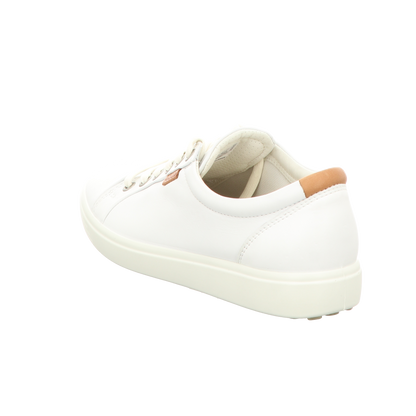 Ecco Damen Schnürschuh Soft 7 in weiss