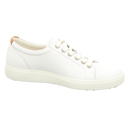 Ecco Damen Schnürschuh Soft 7 in weiss