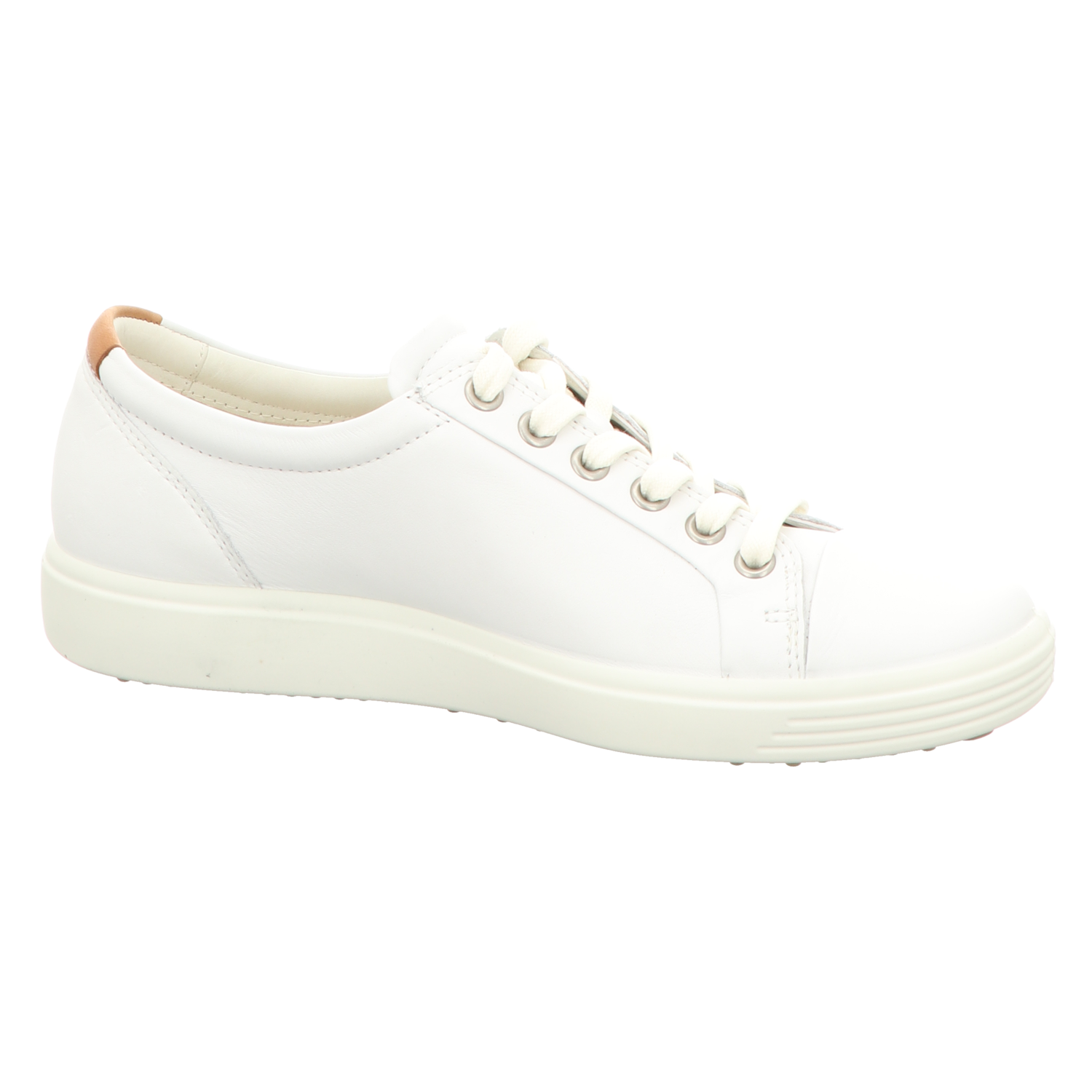 Ecco Damen Schnürschuh Soft 7 in weiss