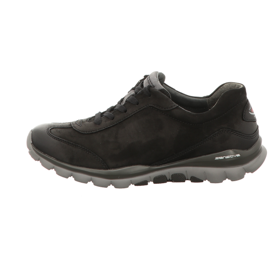 Gabor Damen Schnürschuh bequem Rolling Soft in schwarz