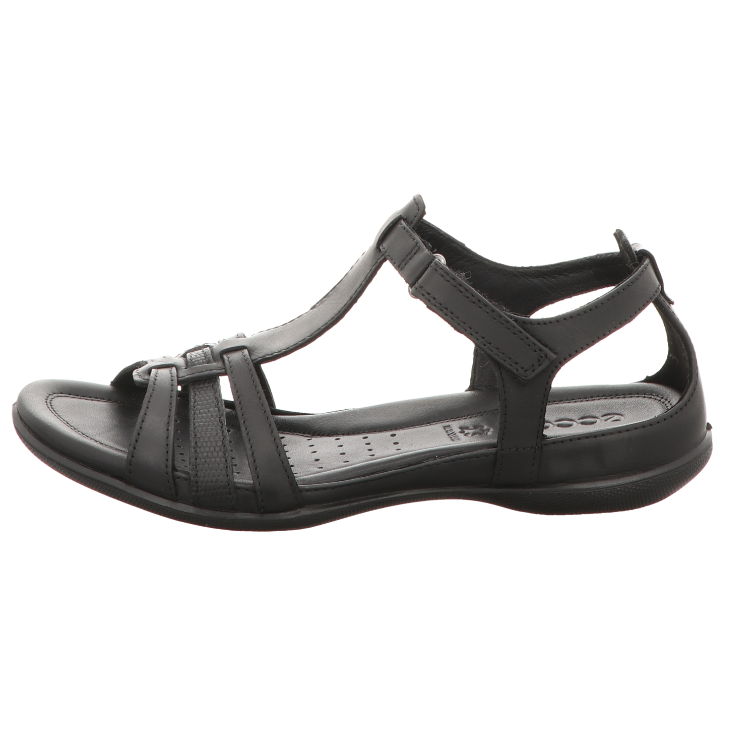 Ecco Damen Sandale Flash in schwarz
