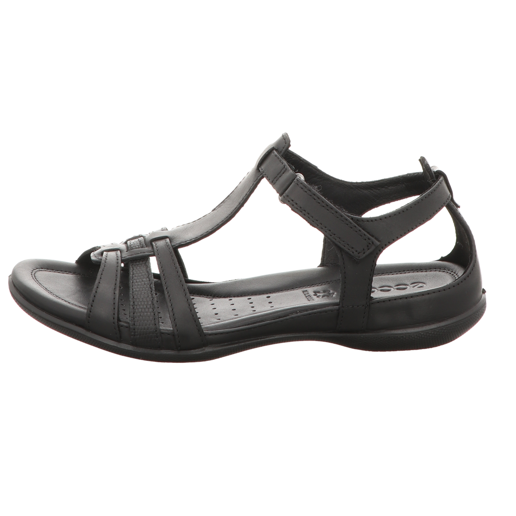 Ecco Damen Sandale Flash in schwarz