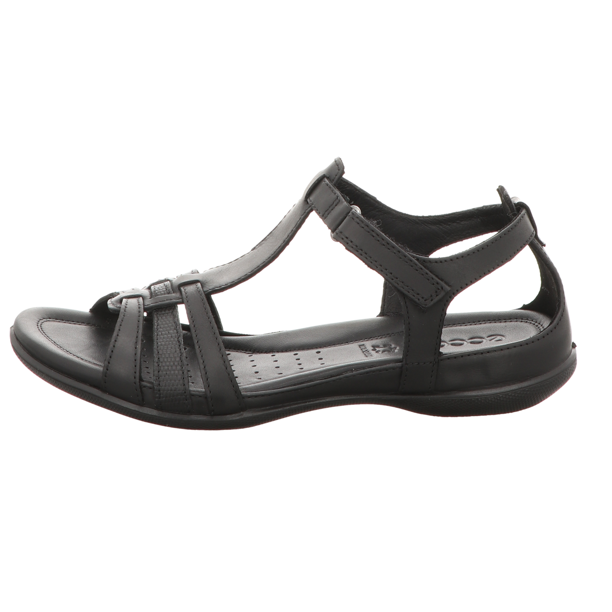 Ecco Damen Sandale Flash in schwarz