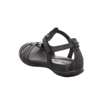 Ecco Damen Sandale Flash in schwarz