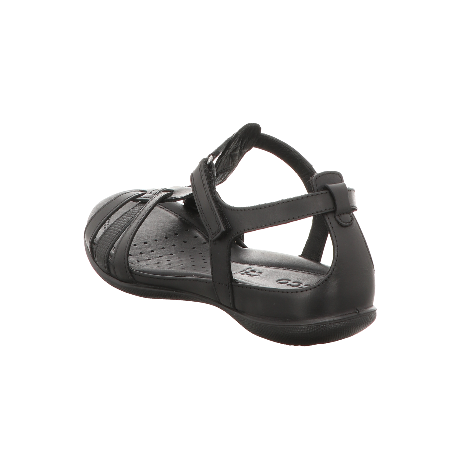 Ecco Damen Sandale Flash in schwarz