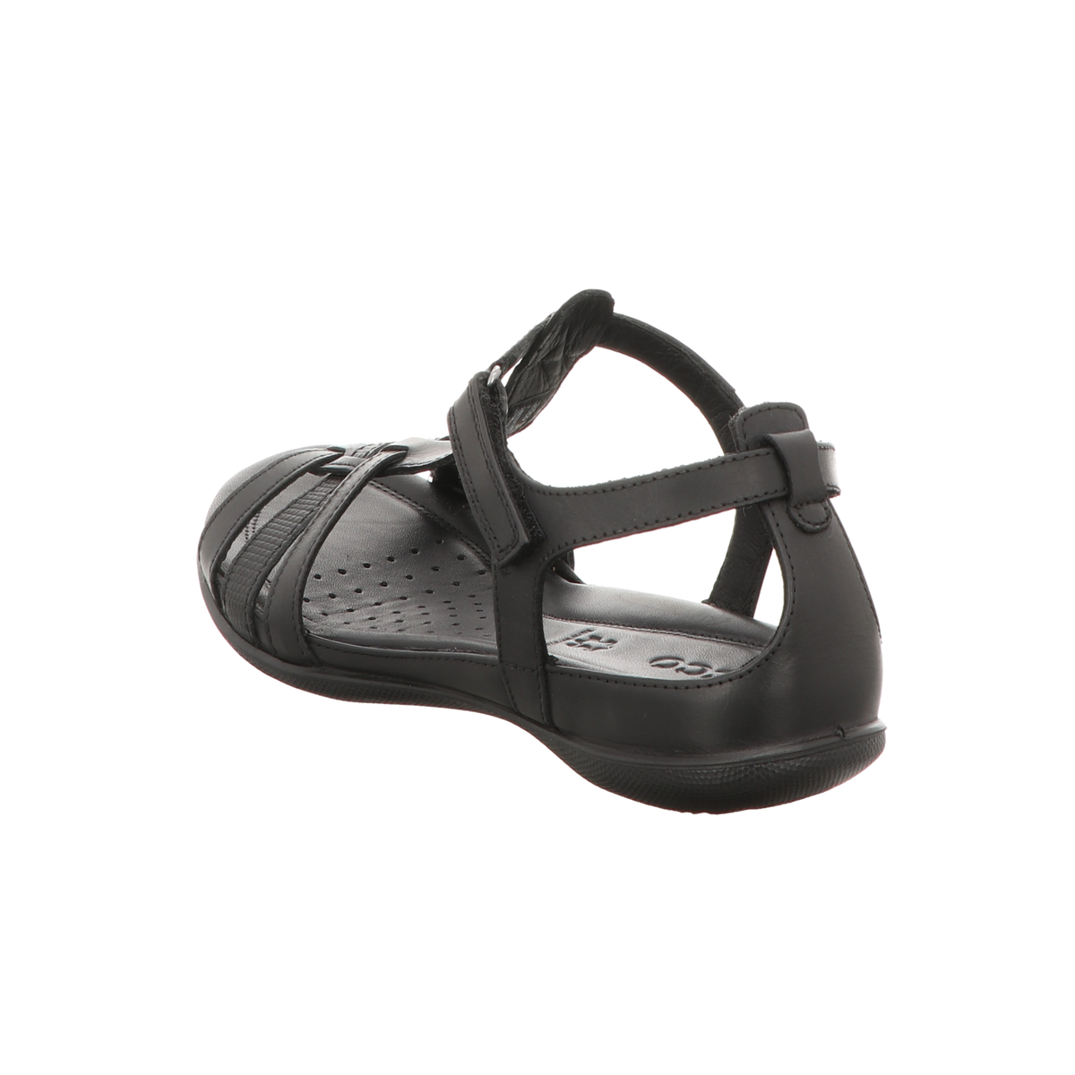 Ecco Damen Sandale Flash in schwarz