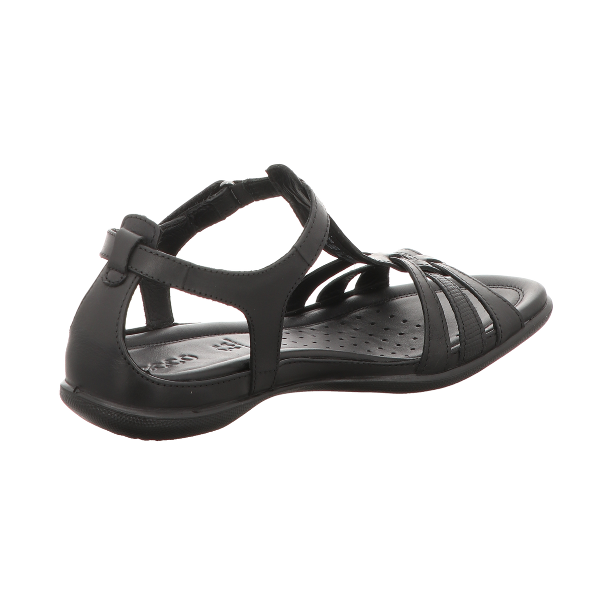 Ecco Damen Sandale Flash in schwarz