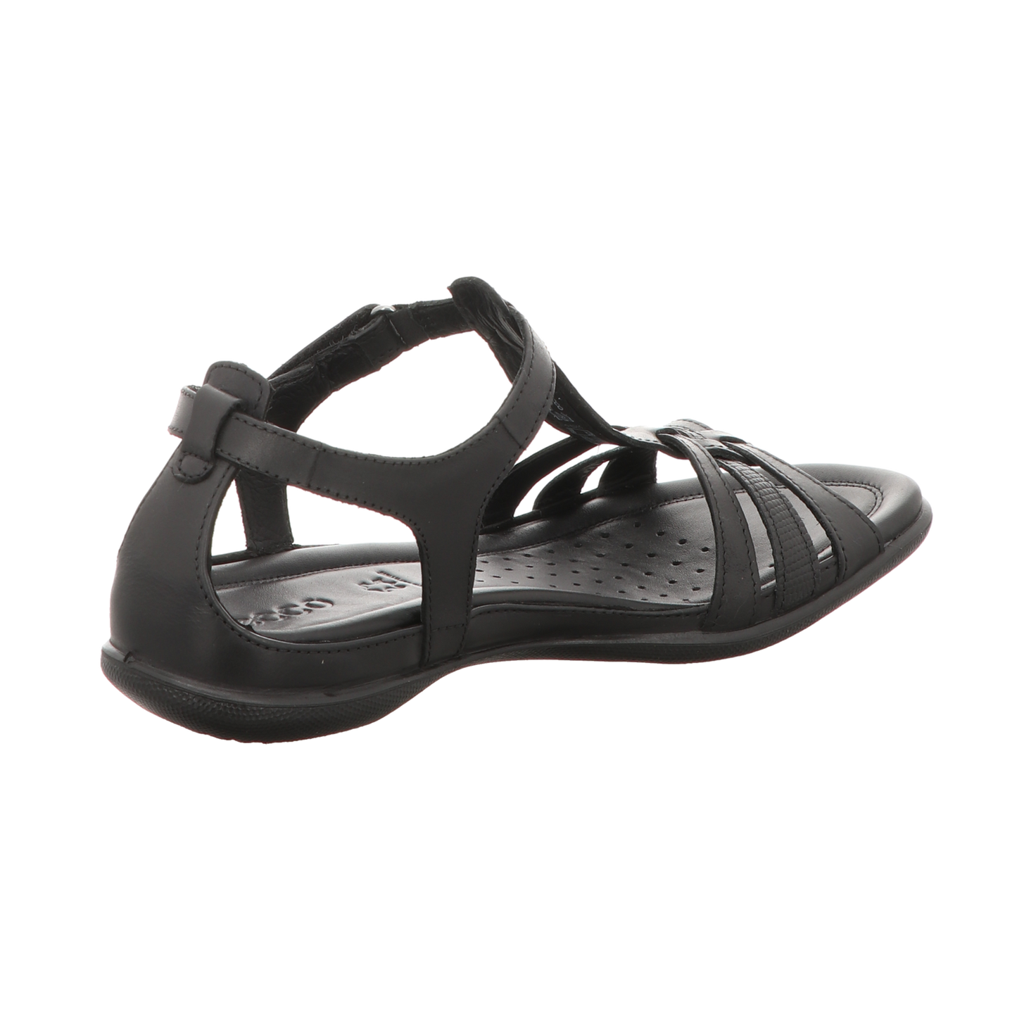 Ecco Damen Sandale Flash in schwarz