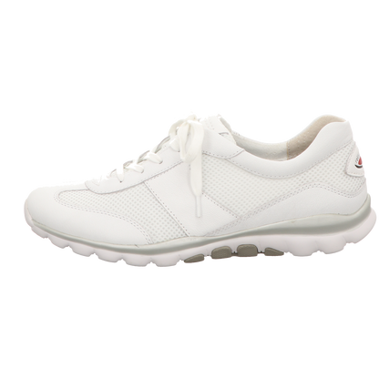 Gabor Damen Schnürschuh bequem Rolling Soft in weiss