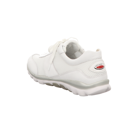 Gabor Damen Schnürschuh bequem Rolling Soft in weiss