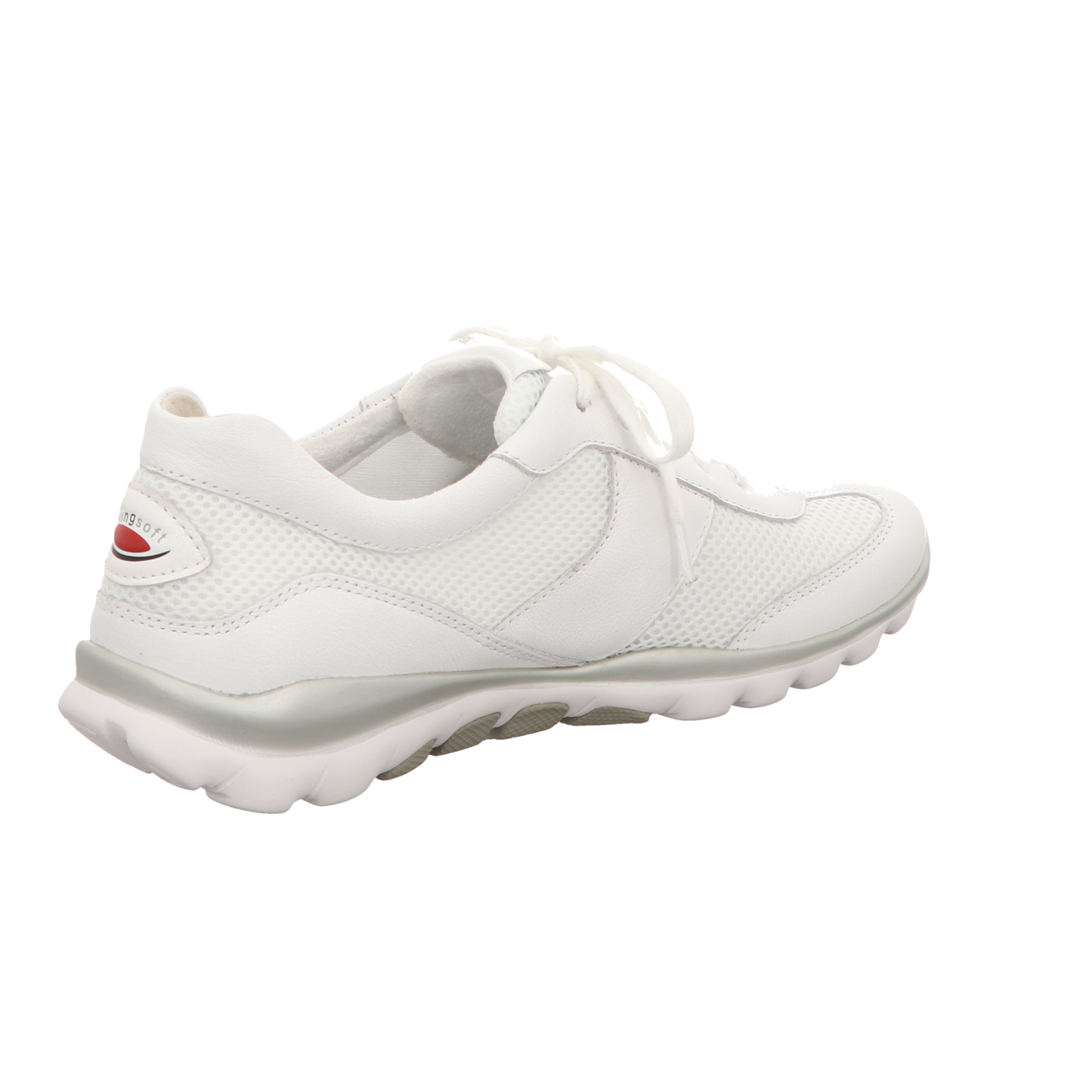 Gabor Damen Schnürschuh bequem Rolling Soft in weiss