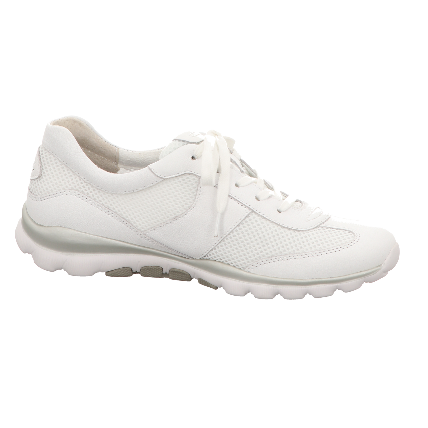 Gabor Damen Schnürschuh bequem Rolling Soft in weiss