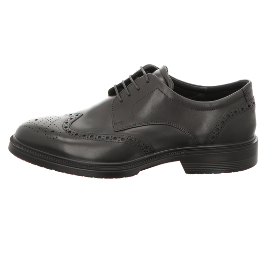 Ecco Herren Schnürschuh Lisbon in schwarz