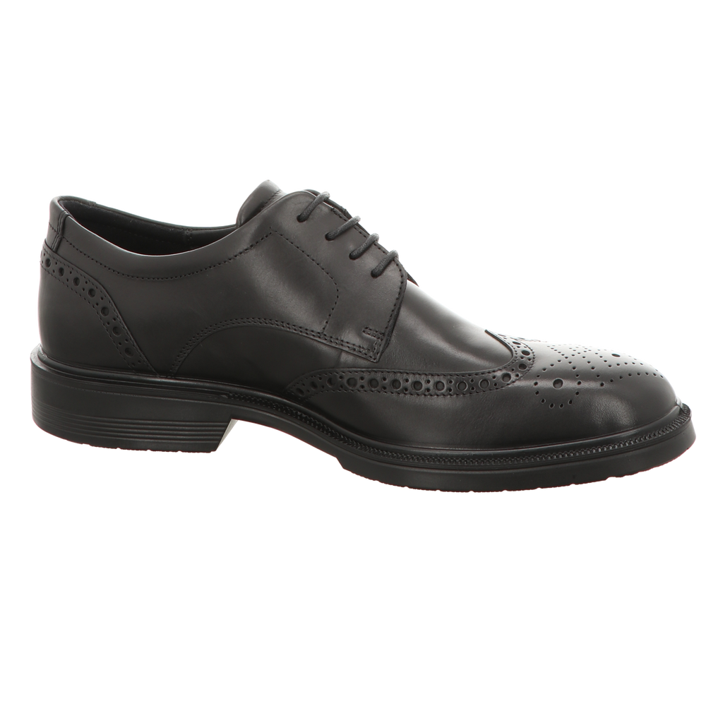 Ecco Herren Schnürschuh Lisbon in schwarz