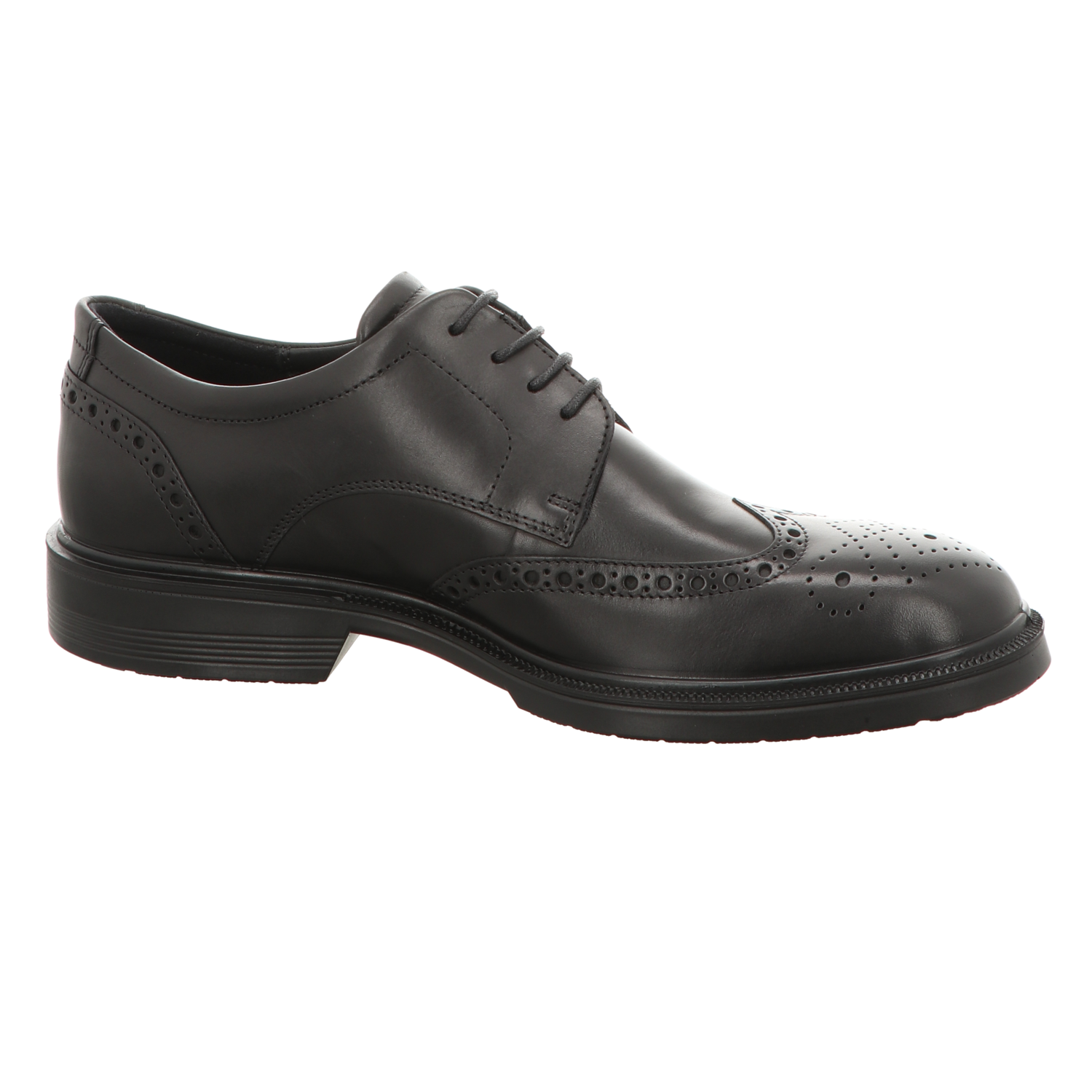 Ecco Herren Schnürschuh Lisbon in schwarz