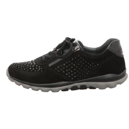 Gabor Damen Schnürschuh bequem Rolling Soft in schwarz