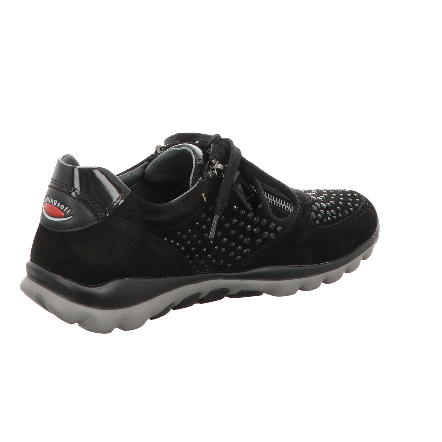 Gabor Damen Schnürschuh bequem Rolling Soft in schwarz