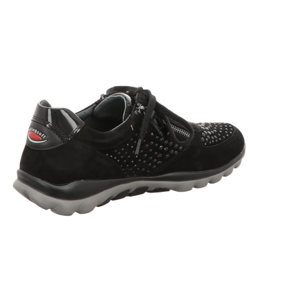 Gabor Damen Schnürschuh bequem Rolling Soft in schwarz