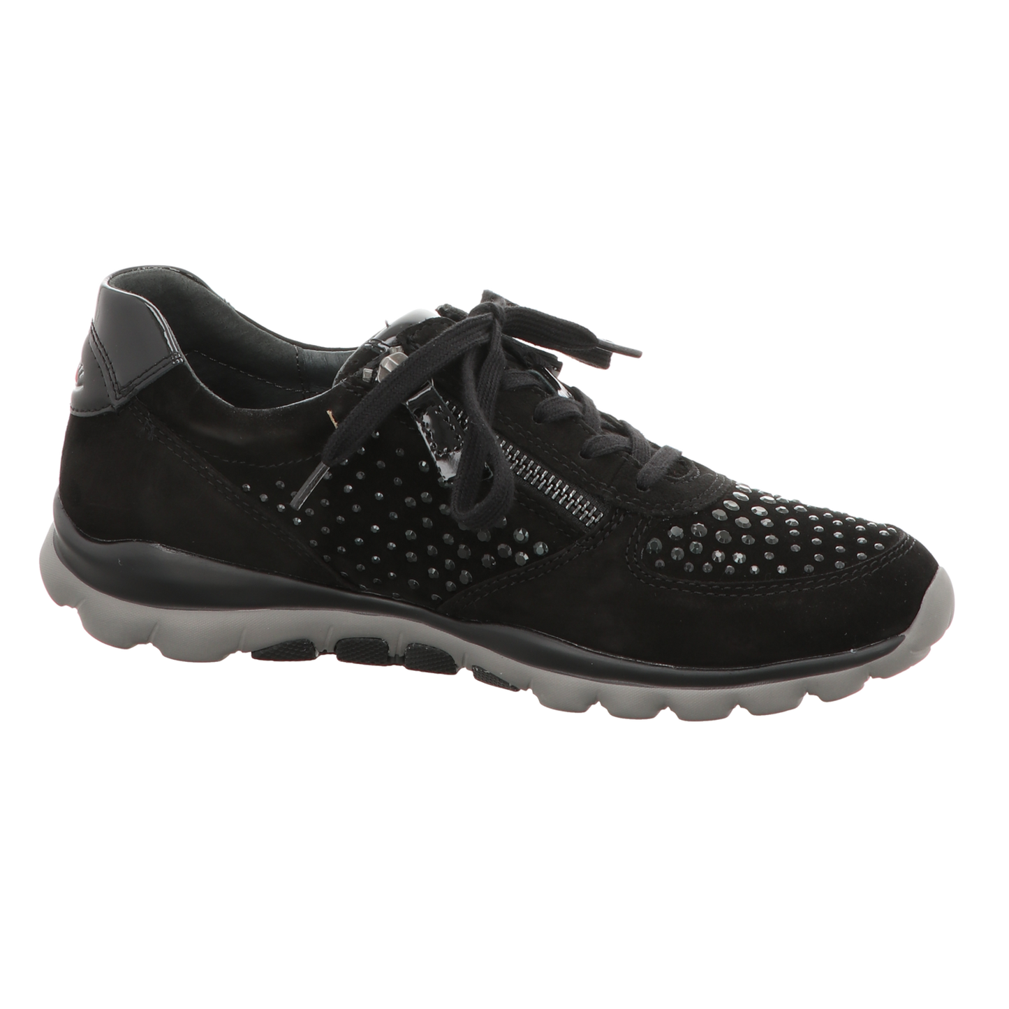 Gabor Damen Schnürschuh bequem Rolling Soft in schwarz