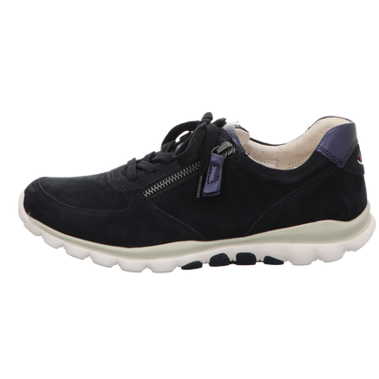 Gabor Damen Schnürschuh bequem Rollingsoft in dunkelblau