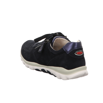 Gabor Damen Schnürschuh bequem Rollingsoft in dunkelblau