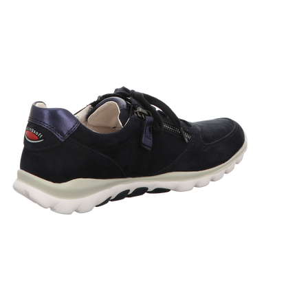 Gabor Damen Schnürschuh bequem Rollingsoft in dunkelblau