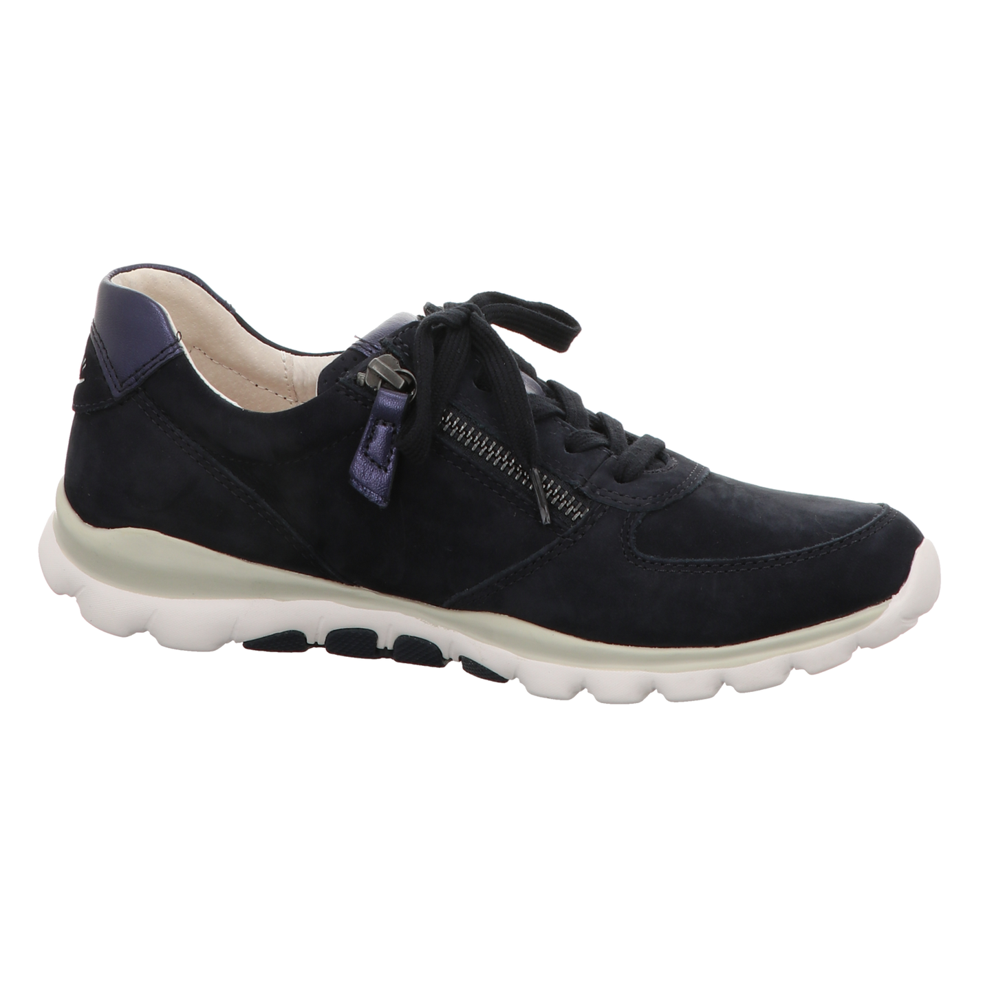 Gabor Damen Schnürschuh bequem Rollingsoft in dunkelblau