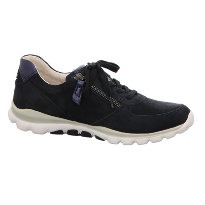 Gabor Damen Schnürschuh bequem Rollingsoft in dunkelblau