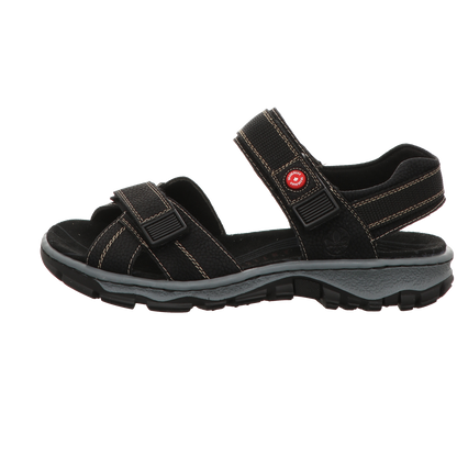 Rieker Damen Sandalette  in schwarz