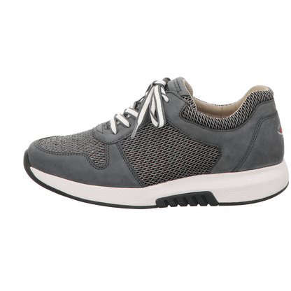 Gabor Damen Schnürschuh bequem Rolling Soft in grau