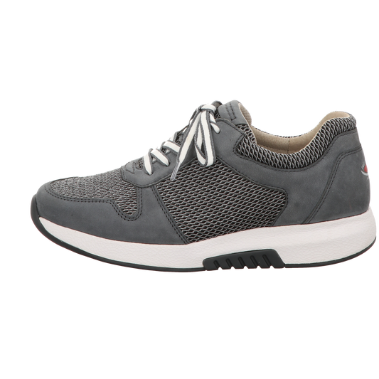 Gabor Damen Schnürschuh bequem Rolling Soft in grau