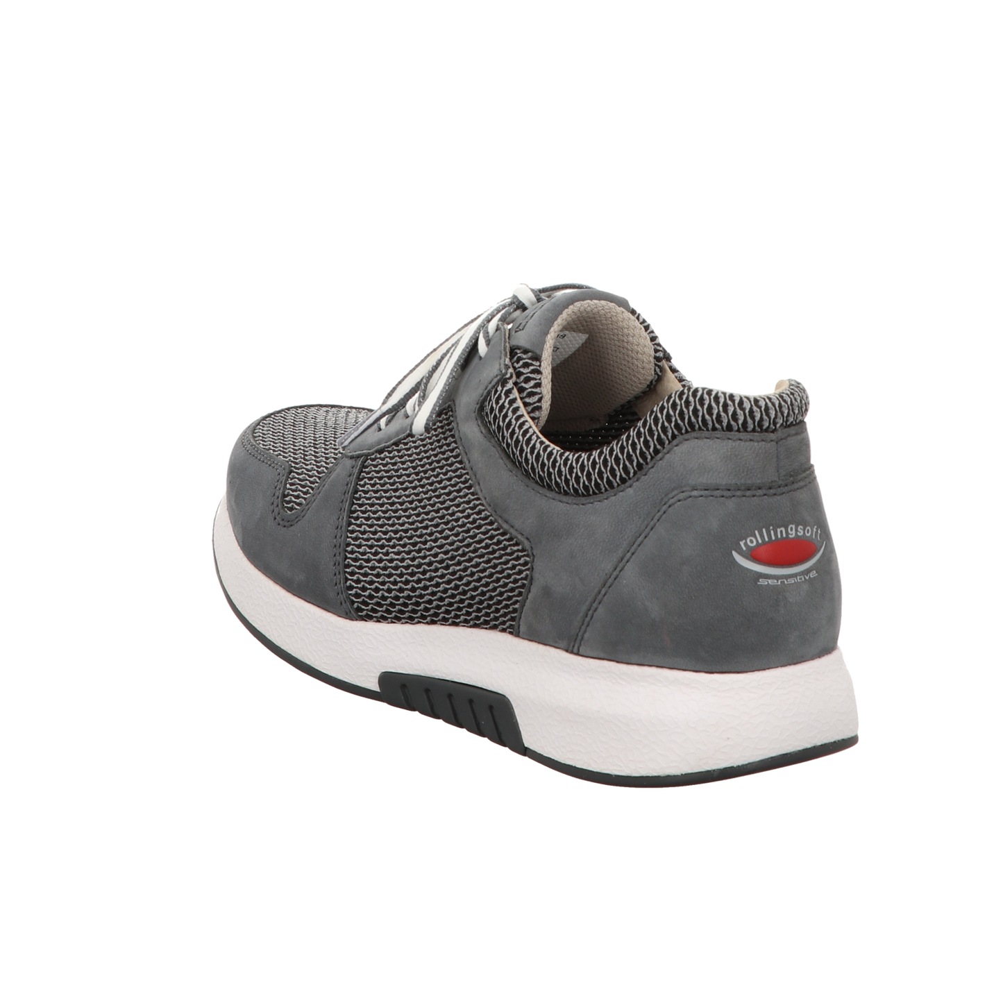 Gabor Damen Schnürschuh bequem Rolling Soft in grau