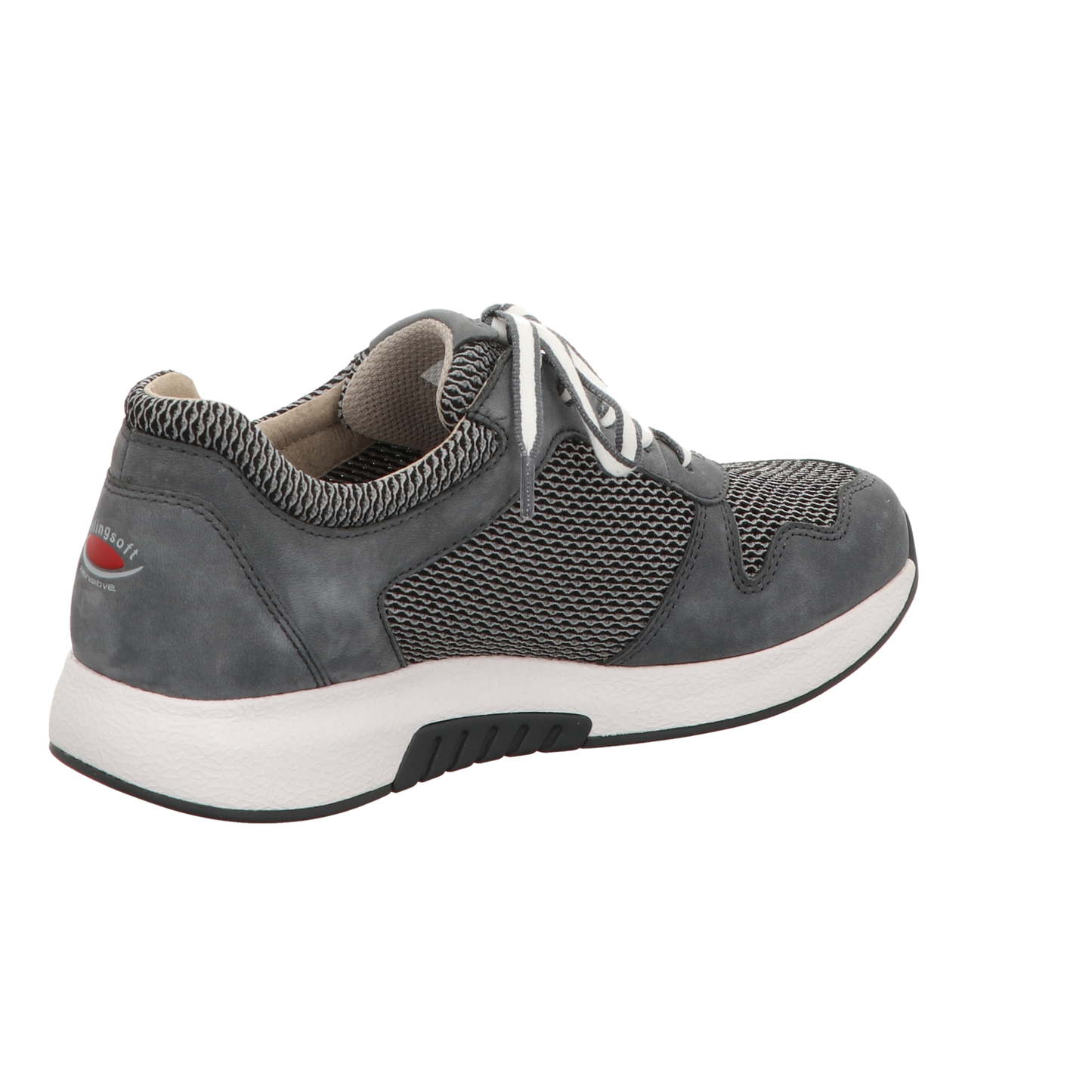 Gabor Damen Schnürschuh bequem Rolling Soft in grau