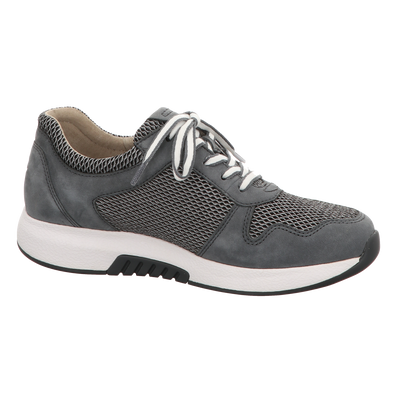 Gabor Damen Schnürschuh bequem Rolling Soft in grau
