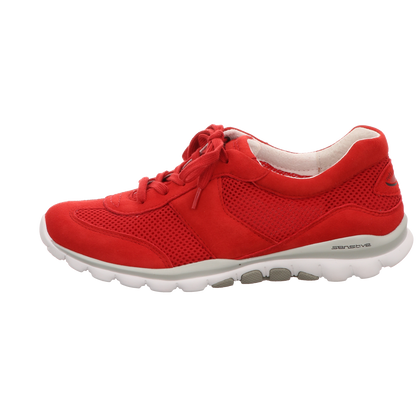Gabor Damen Schnürschuh bequem Rolling Soft in rot