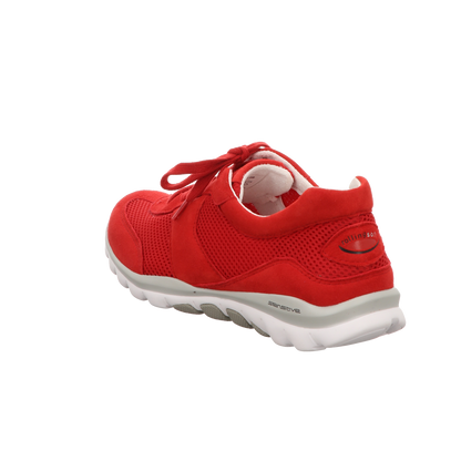 Gabor Damen Schnürschuh bequem Rolling Soft in rot