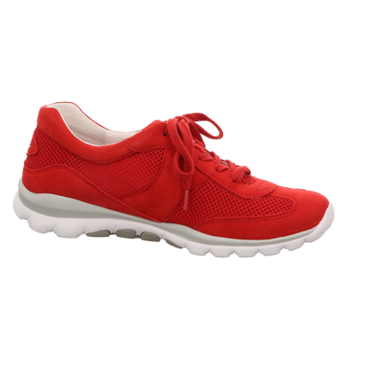 Gabor Damen Schnürschuh bequem Rolling Soft in rot