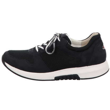 Gabor Damen Schnürschuh bequem Rolling Soft in dunkelblau