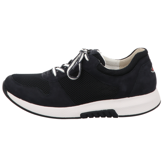 Gabor Damen Schnürschuh bequem Rolling Soft in dunkelblau