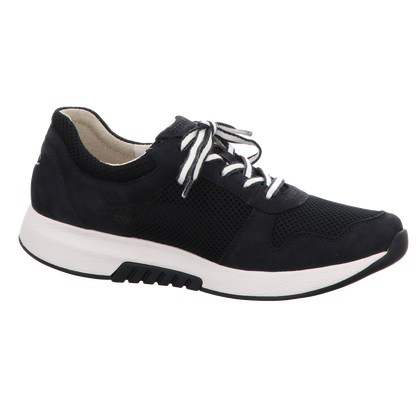 Gabor Damen Schnürschuh bequem Rolling Soft in dunkelblau