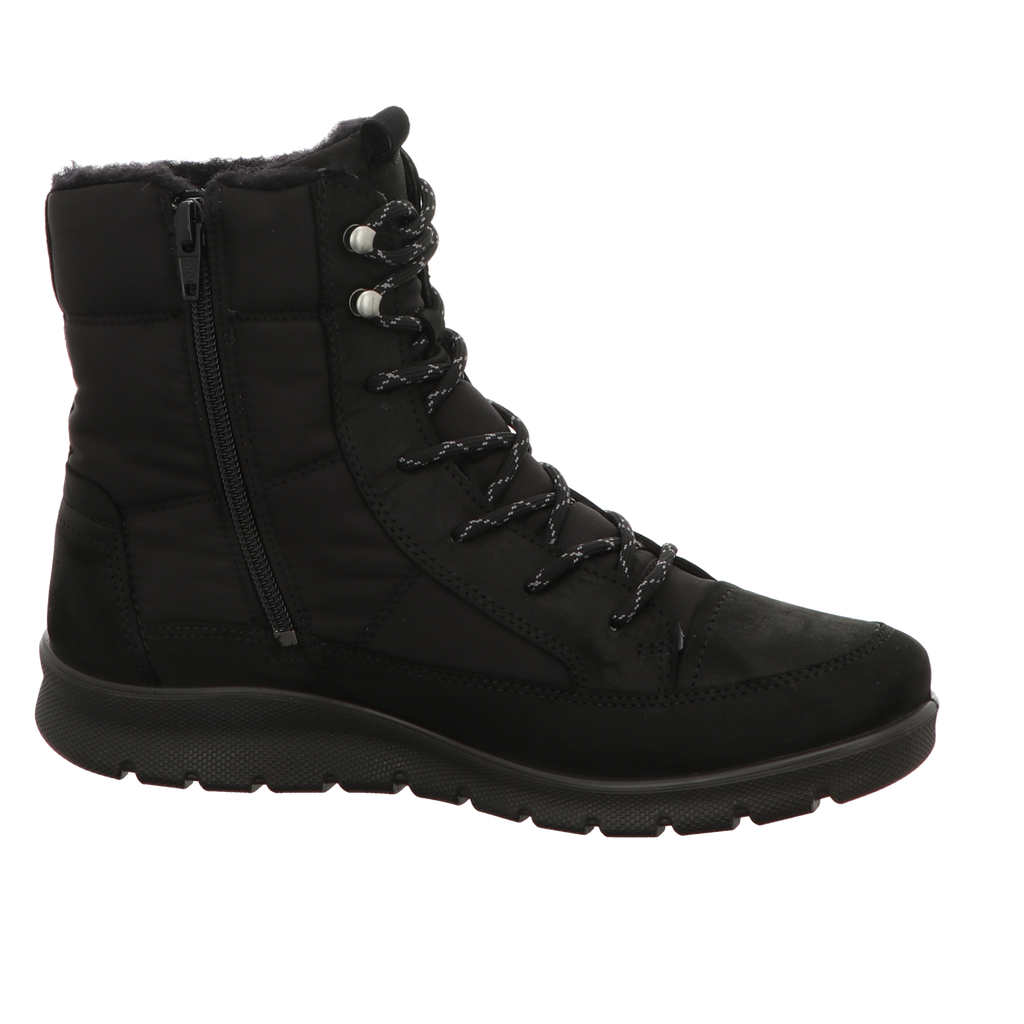 Ecco Damen Schnürstiefel Babett Boot in schwarz
