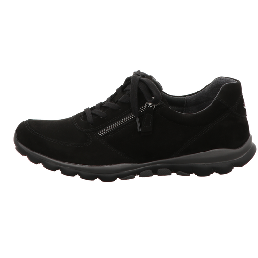 Gabor Damen Schnürschuh bequem Rolling Soft in schwarz